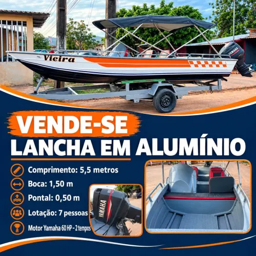Lancha em alumínio