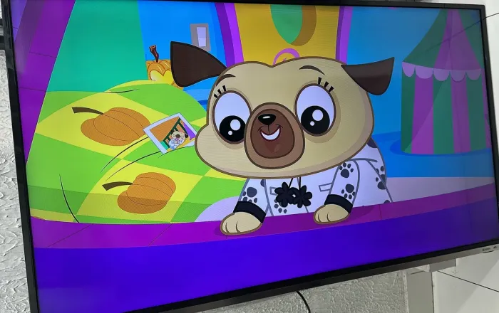 Tv Philco smart 49 linhas finas na tela