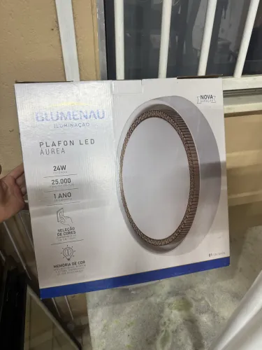 Plafon Led Blumenau Àurea De Sobrepor