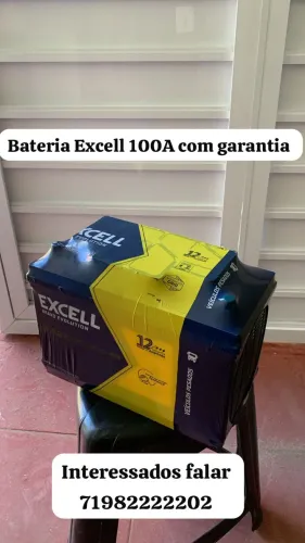 Bateria Excell 100 ah nova com garantia