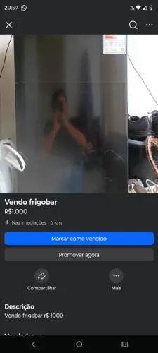 Vendo frigobar