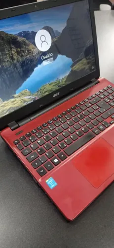 Notebook Acer E5-571-e5531 vermelho - Excelente para estudar e trabalho administrativos