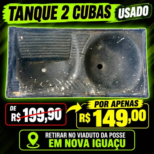 Tanque 2 cubas 50x1.20 usada 