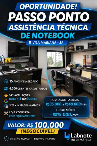Passo o Ponto Assistência Técnica de Notebook