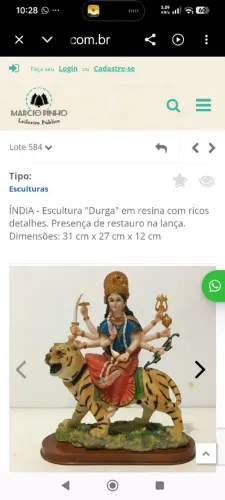 Índia Escultura Durga 