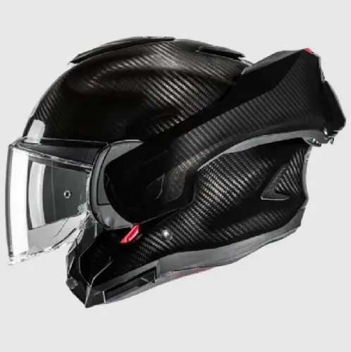 Capacete Hjc F100 Articulado Novo na Caixa Escamoteável Big Trail Carbono Preto 