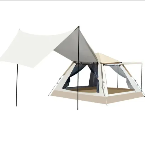 Barraca grande,com portas e janelas, impermeável e proteção solar, toldo de 10,5m².Oferta