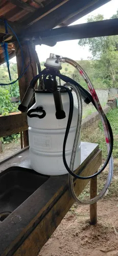 Ordenhadeira balde ao pé