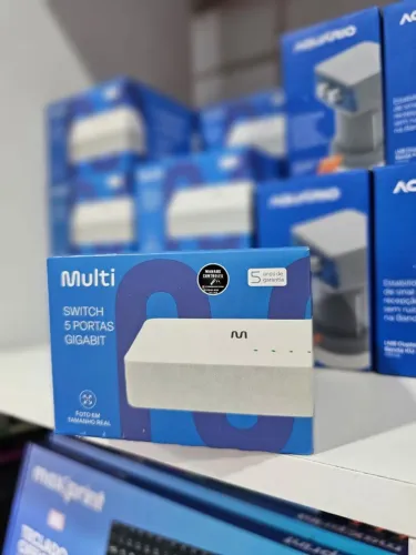 Switch 5 Portas Gigabit Multi para rede de Internet  - Faço Entrega. 