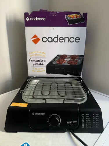 Churrasqueira Elétrica Cadence Short Grill 1200W 110V | Usada Apenas 2x