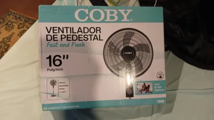 Ventilador Coby 40cm 5 pás de pedestal 110v