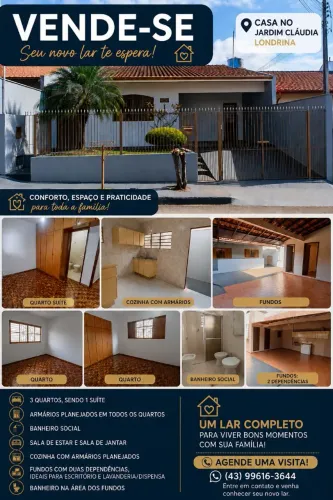 VENDE-SE - Casa no Jardim Cláudia | Londrina