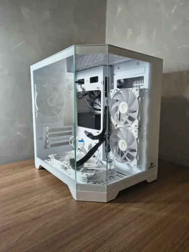 Gabinete Aquário Grasep + Fonte TGT 500W - Aceito Cartão | Entrego & OLX Pay