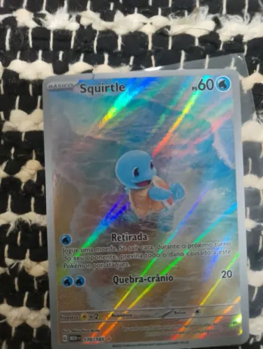 Squirtle 170/165 AR - Pokémon 151 - Full Art Rara