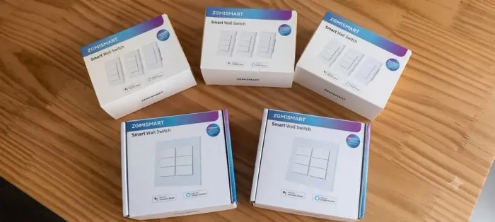 Interruptor Inteligente com 3 botões (3 gang) e com 6 botões (6 gang) Zemismart Zigbee