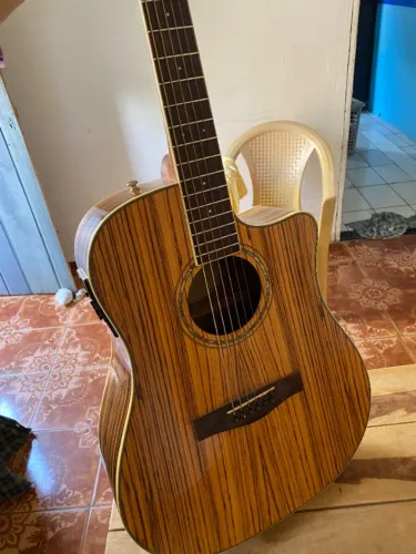 Violão Fender CD-220CE All Zebrano