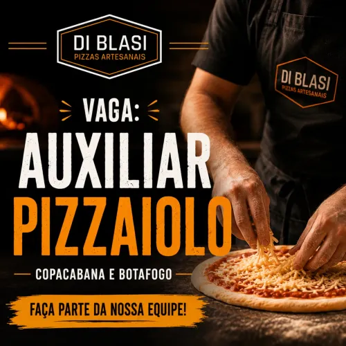 VAGA AUXILIAR PIZZAIOLO