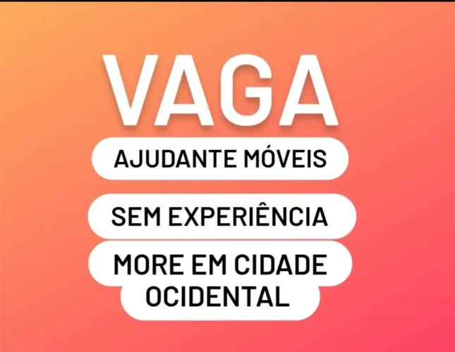 Vaga montagem móveis - sem experiência