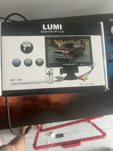 Monitor 7 Pol. Lumi Premium - CFTV e Automotivo (12v-24v)