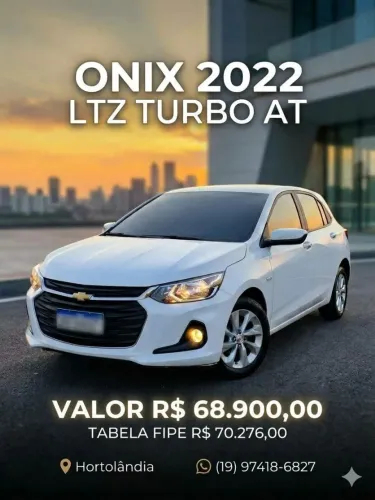 Chevrolet Onix Hatch LTZ 1.0 12V TB Flex Aut. 5P 2022