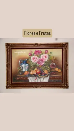 Quadro flores e frutas