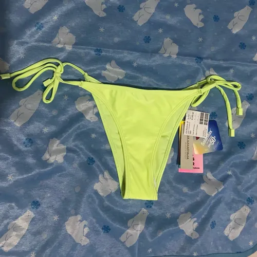 Tanga biquini da marca cia marítima cor amarelo ou verde limão tamanho g