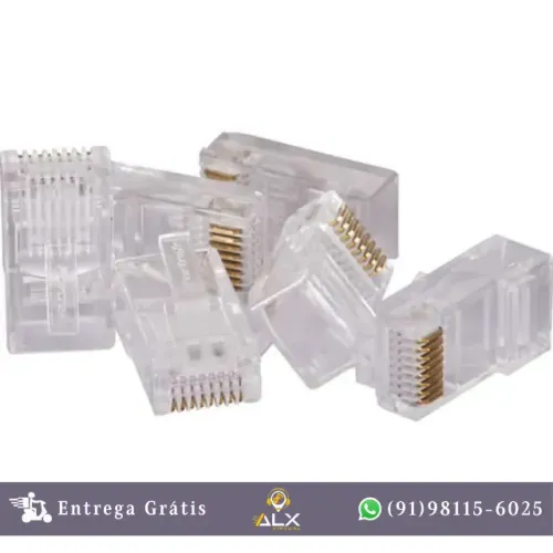 Kit 10 Peças Conector Macho Cat5e Rj45-201 *ENTREGA GRÁTIS*