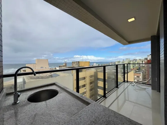 Pituba VENDO | Quarto e Sala | 29 m² | PORTEIRA FECHADA | Vista Mar | Andar Alto | 1 vaga 