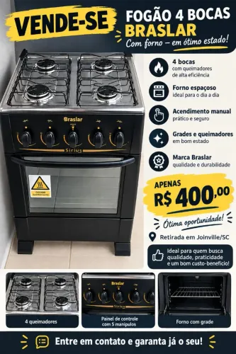 Fogão 4 bocas