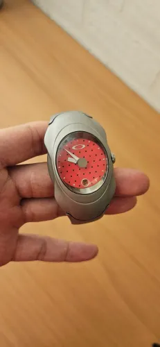 Relogio oakley time bomb red cannon