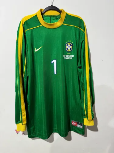 Camisa Brasil Copa do Mundo 1998 Taffarel 1 original 
