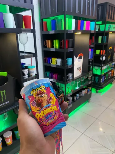Copo eco label+Cordão