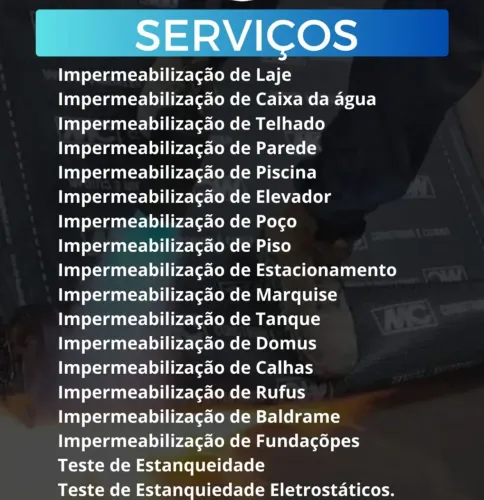 Impermeabilização com manta asfáltica de poliéster