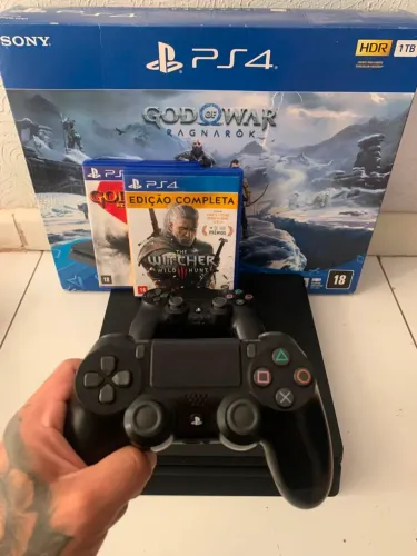 PS4-SLIM 1terabyte+jogos 
