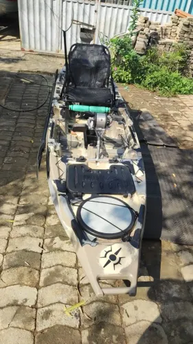 Caiaque iron toopp + pedal akuan carrinho cadeira remo passagua aceito oferta não absurda