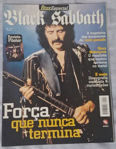 REVISTA BIZZ ESPECIAL POSTER #3 Black Sabbath 2005 Ótimo estado!