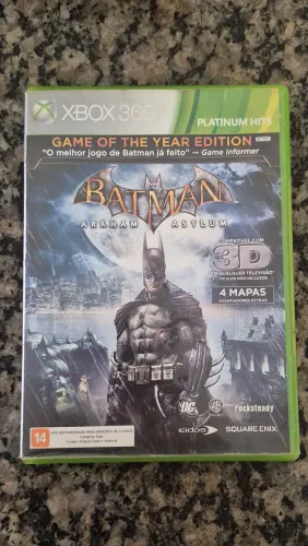 Jogo Batman Arkham Asylum GOTY Xbox 360 - Original Completo com Manual<br>