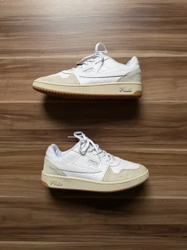 Tênis fila ARCADE masculino branco couro num 41