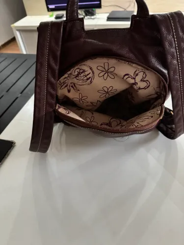 Mochila couro Amarelle