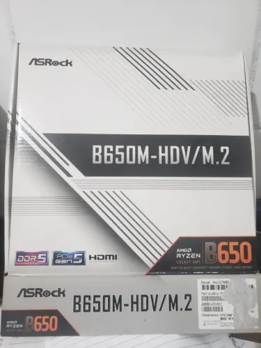 C/Defeito Placa Mãe Asrock B650M-HDV/M.2 (Não Liga) Para Retirada de Peças Conserto
