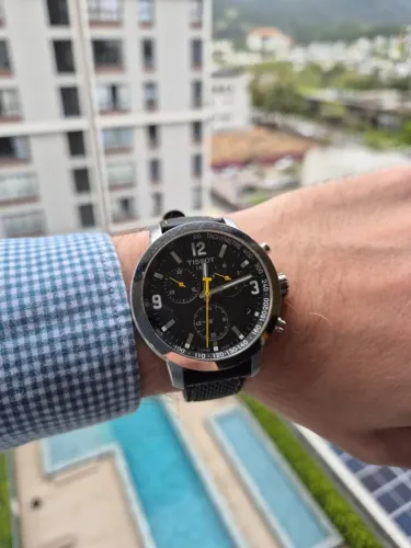 Tissot PRC 200 (T055417A), pulseira em borracha e recém revisado