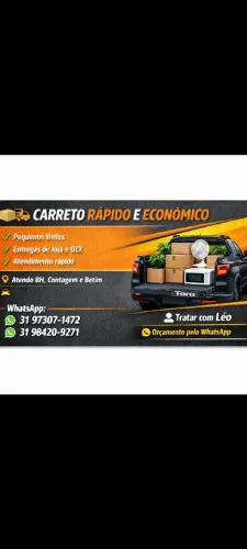 Frete rápido e seguro BH e região, betim