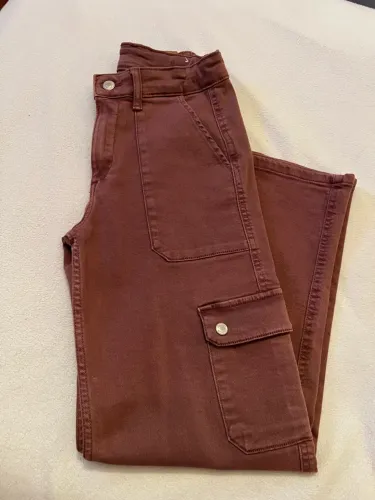 Calça jeans bordo Zara infantil