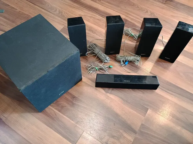 Conjunto de caixas acústicas + subwoofer de home theater Sony
