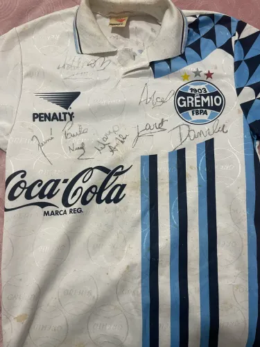 Camisa do grêmio autografada 1995  