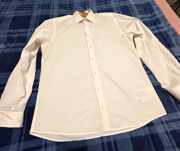 CAMISA MANGA LOGA DUDALINA Salmão Claro seminova!!!