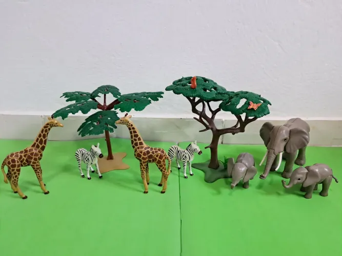 Playmobil Safari com Elefantes Zebras e Girafas