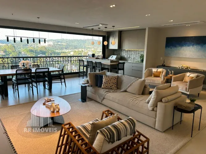 RR10483 Apartamento MOBILIADO 228m² CONDOMÍNIO ATRIA ALPHAVILLE - OPORTUNIDADE - 4 Suítes