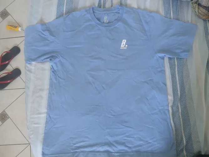 Camisa azul over