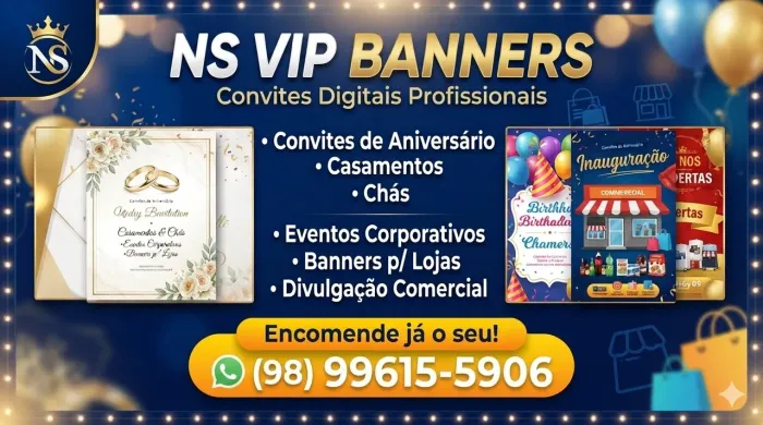 Banners e Convites Digitais para Lojas, Casamentos e Festas